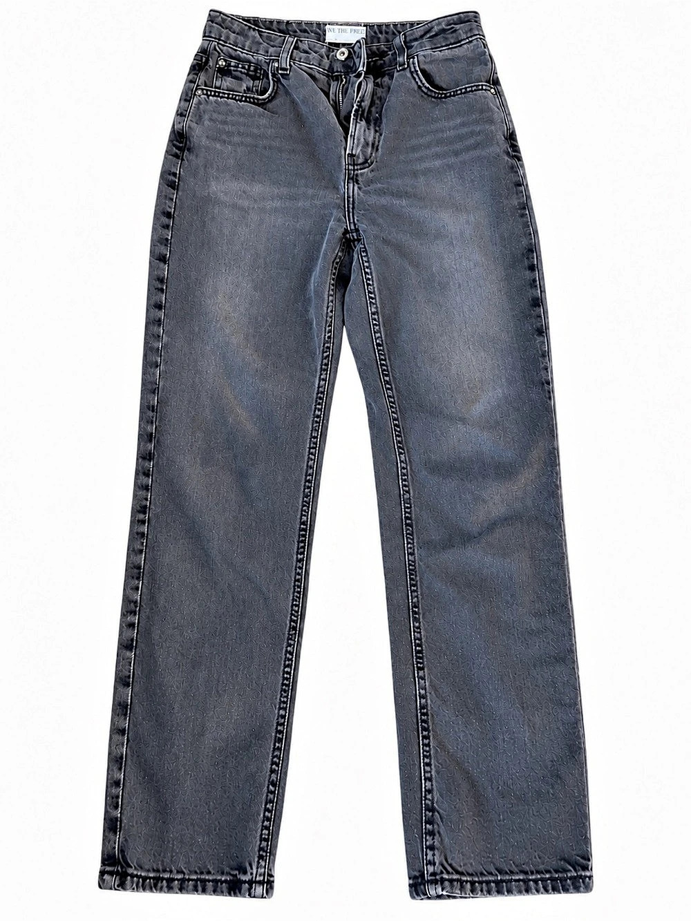 We The Free The Pacifica High Rise Slim Straight Leg Jeans Gray Waist 26